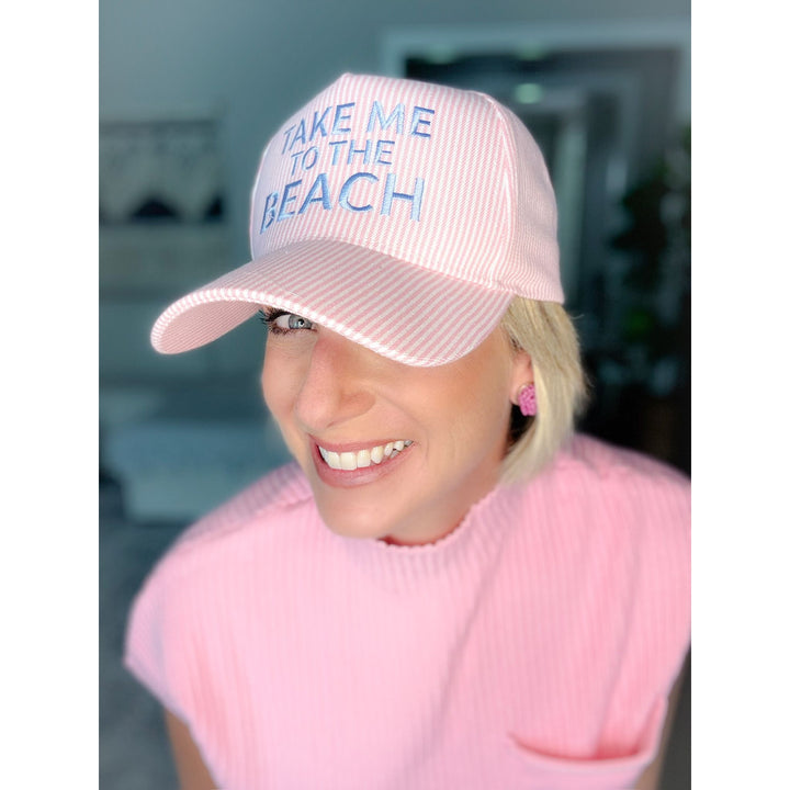 Take Me To The Beach Embroidered Hat