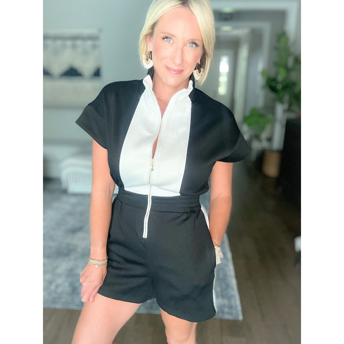 Jetsetter Colorblock Romper