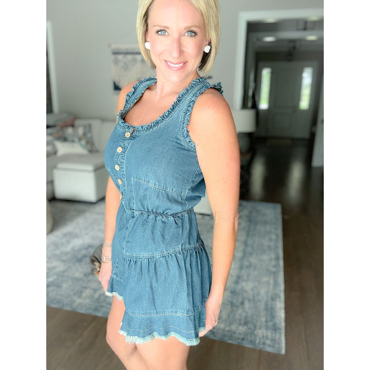 Sawyer Denim Romper