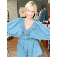 Delaney Denim Romper