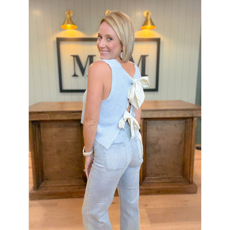 Risen Light High Rise Wide Jeans