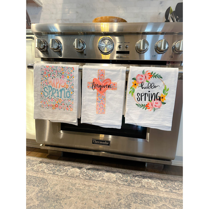 Hello Spring Tea Towel