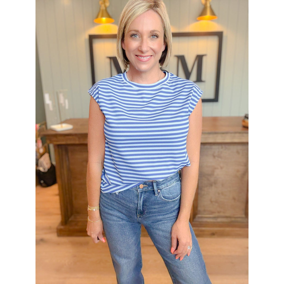 Boardwalk Cap Sleeve Tee