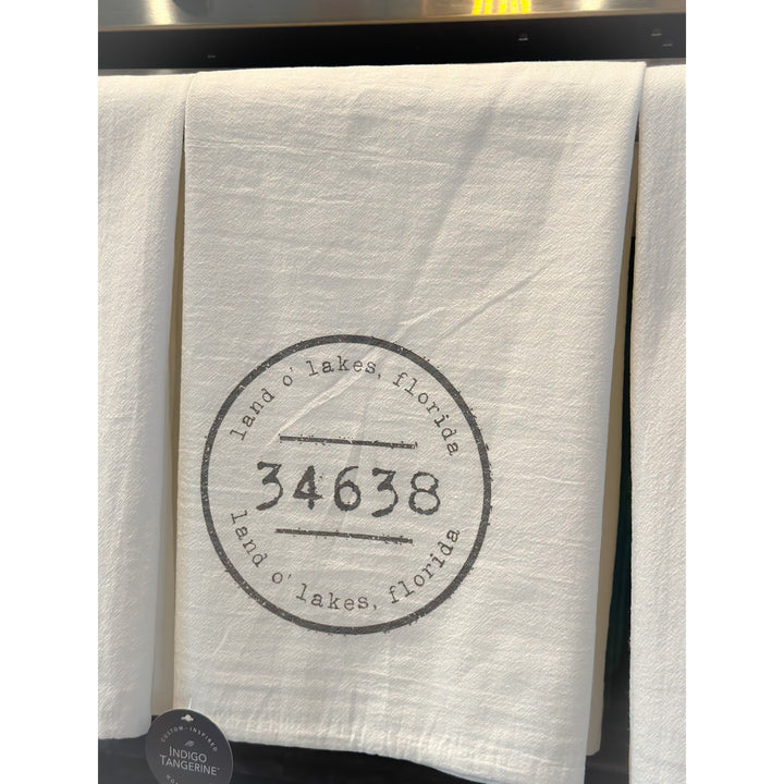 Zip Code Cotton Tea Towel