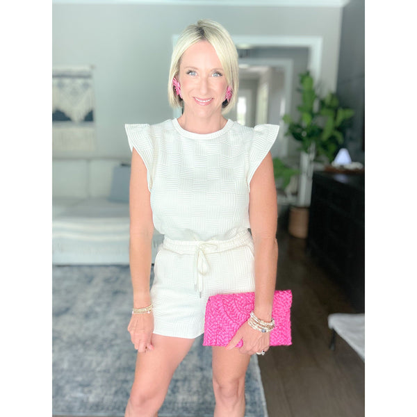 Penelope Ruffle Sleeve Set