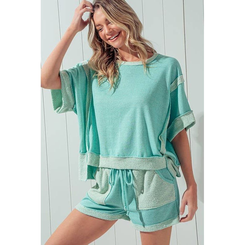 Julie Reverse Stitch Top