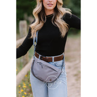Grey Margot Moon Belt Bag