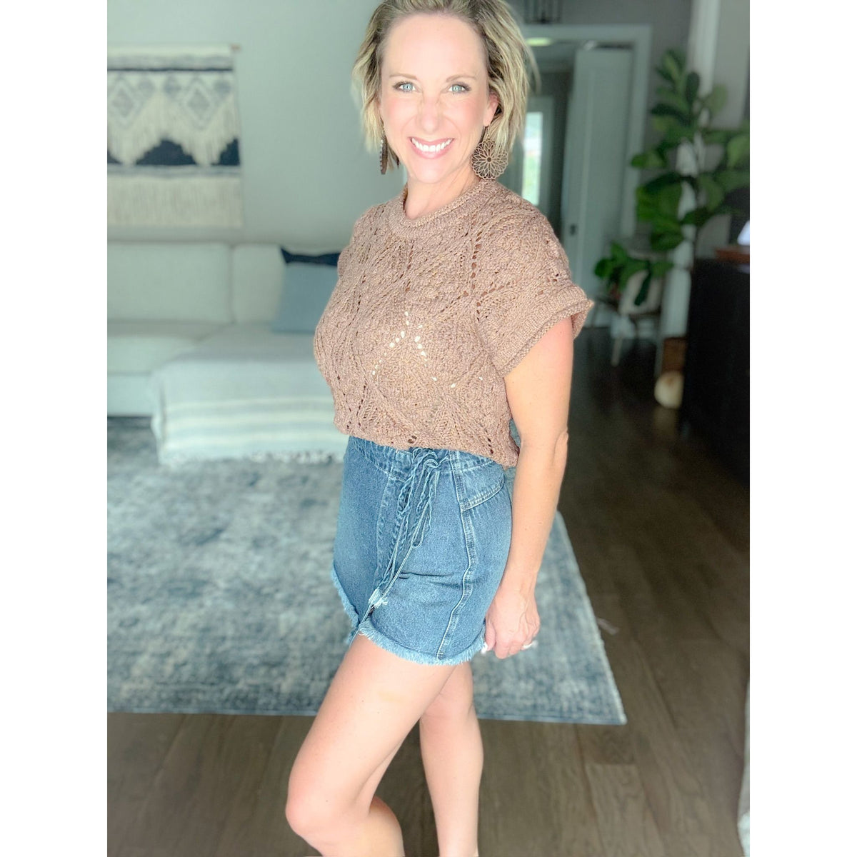 women's boutique sweater brown