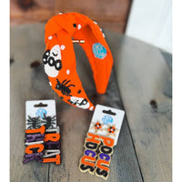 Trick or Treat Spider Dangle Earrings