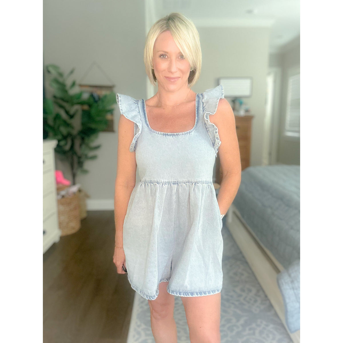 Carter Denim Romper