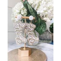 Bride Beaded Statement Earrings