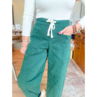 Risen Crop Barrel Pants