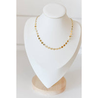 Beckett disc necklace 18k gold plated
