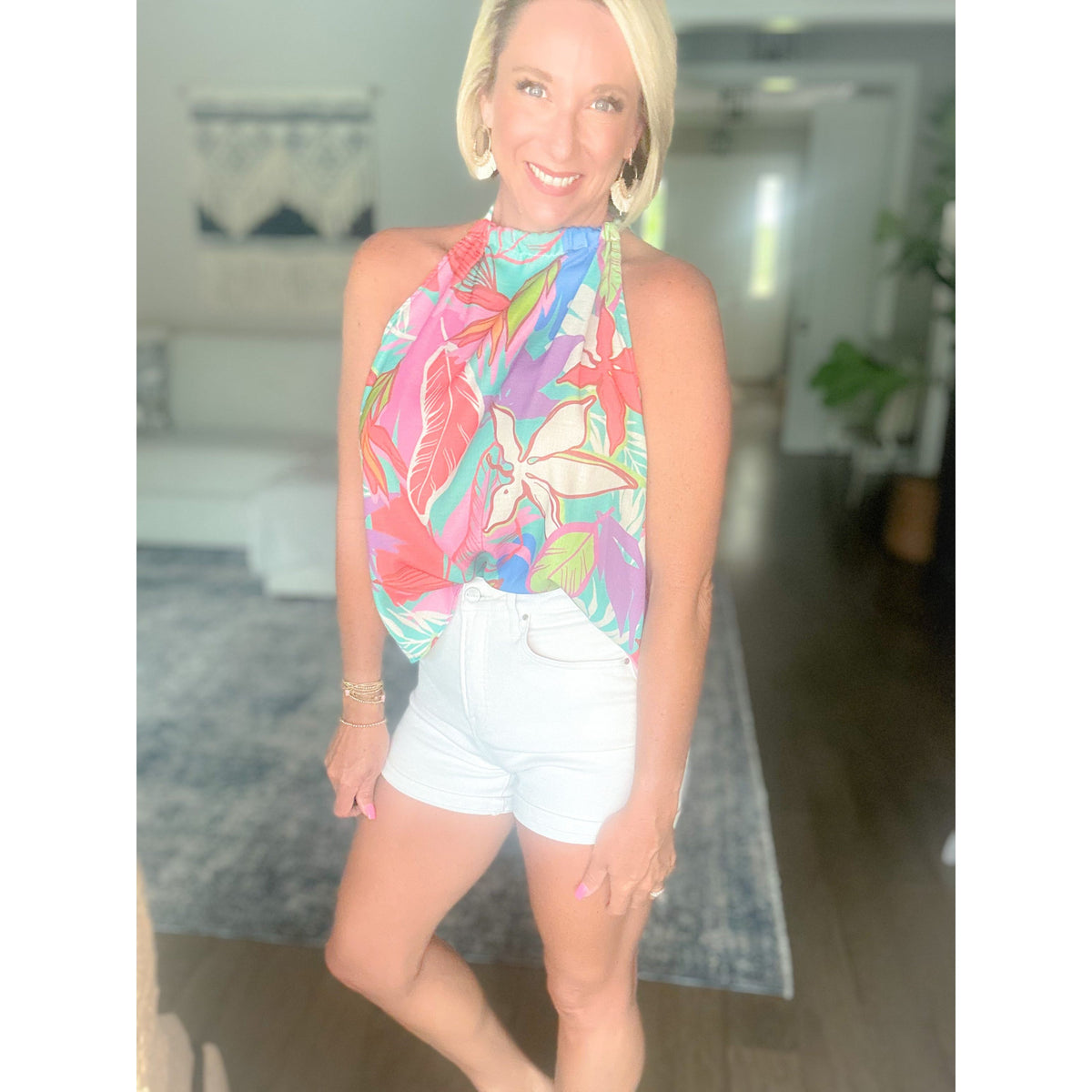 Isla Floral Print Halter