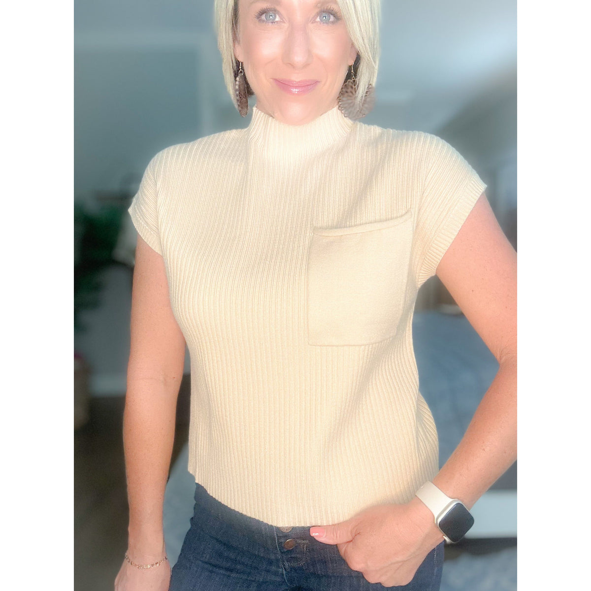 Ava Short Sleeve Sweater