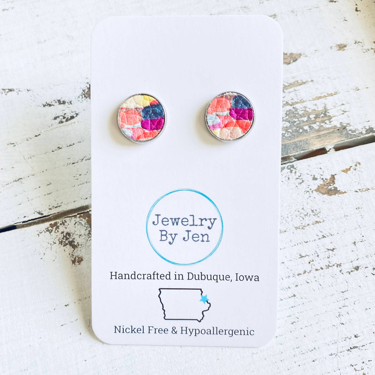 Cork Watercolor Studs