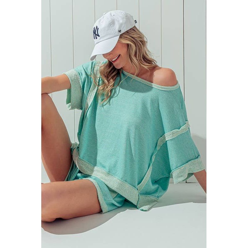 Julie Reverse Stitch Top