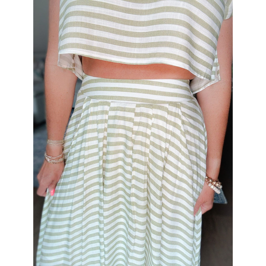 Brixton High Waist Midi Skirt