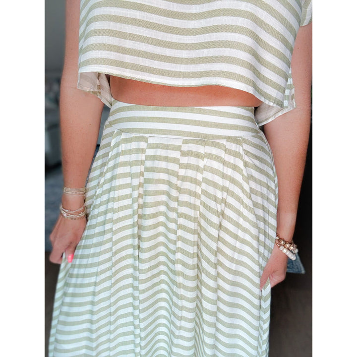 Brixton High Waist Midi Skirt