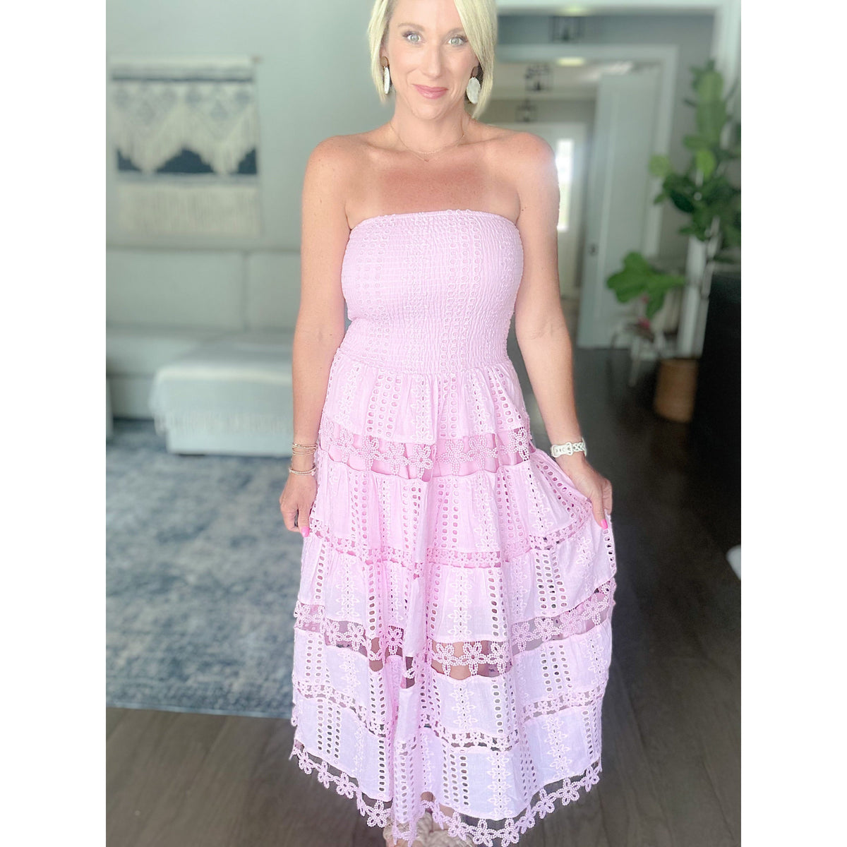 Rosemary Eyelet & Lace Dress