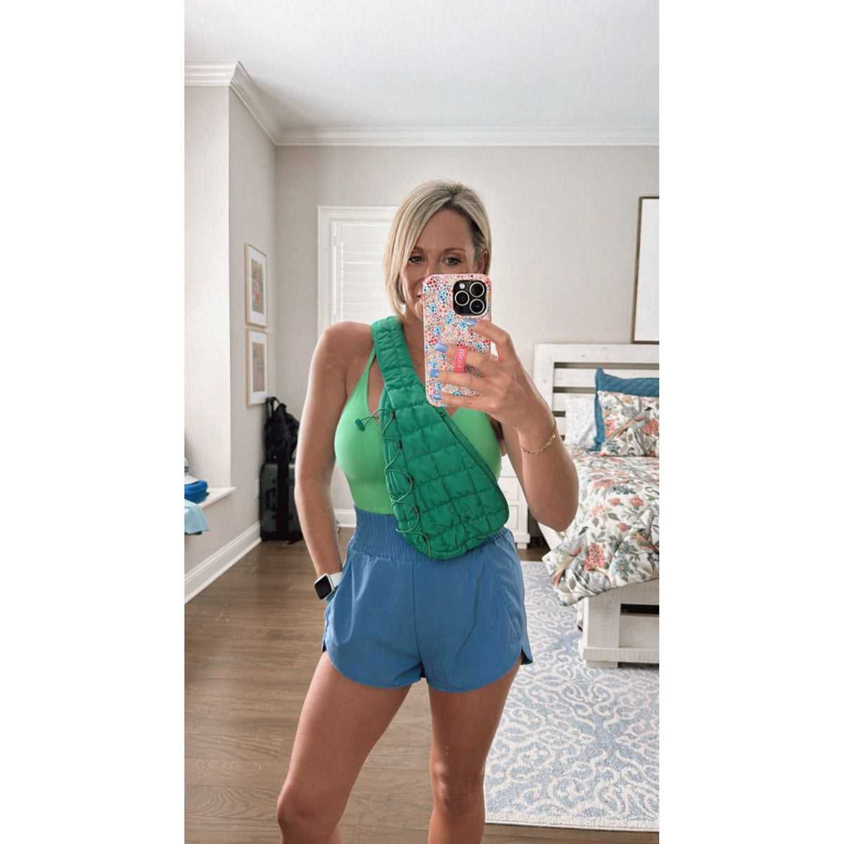 Quilted Crossbody Sling Bag