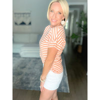 Sun Kissed Stripes Boatneck Top