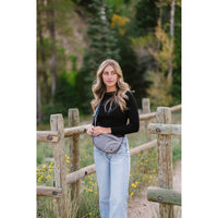 Grey Margot Moon Belt Bag