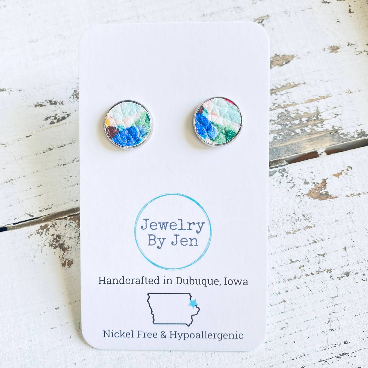 Cork Watercolor Studs