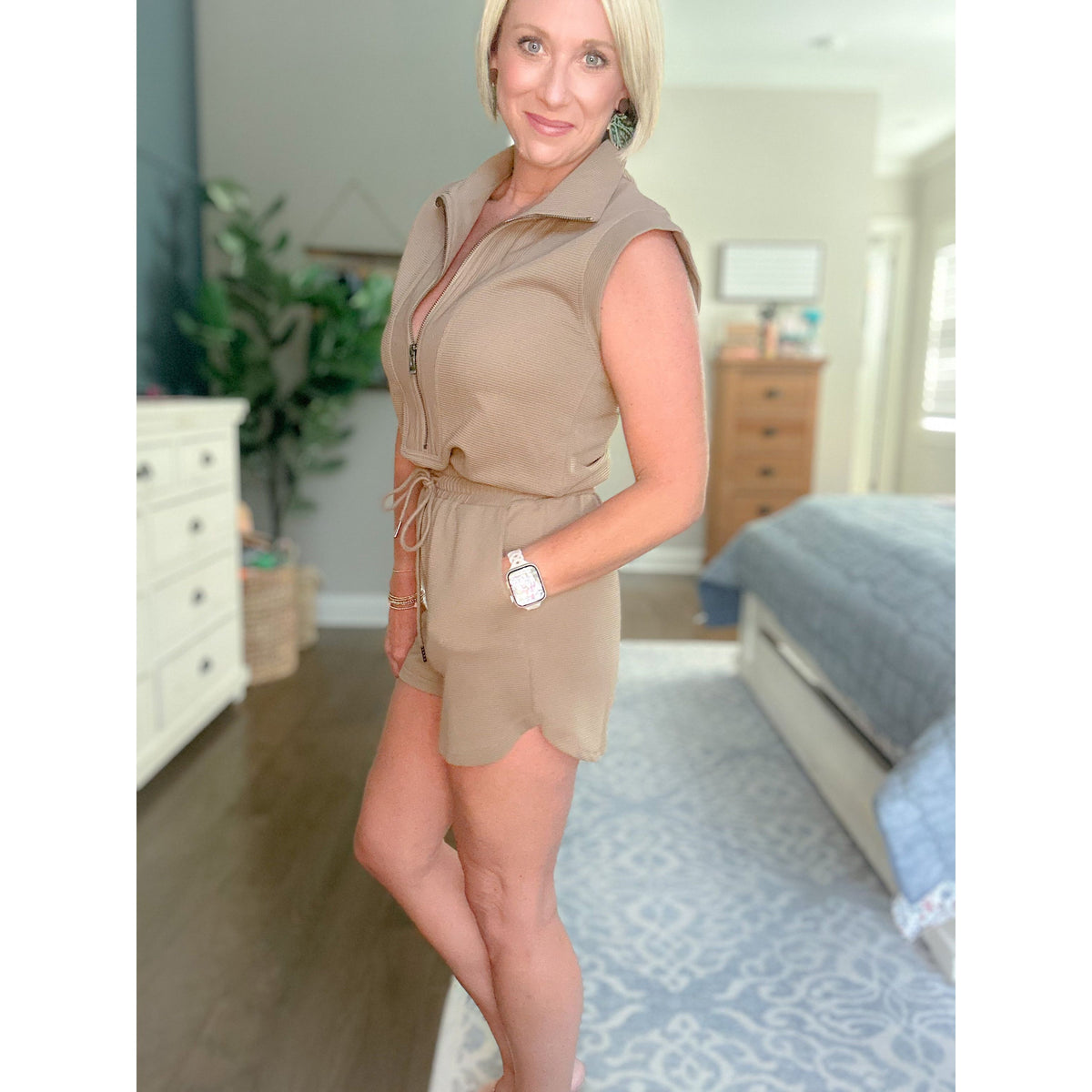 Austyn Half Zip Romper