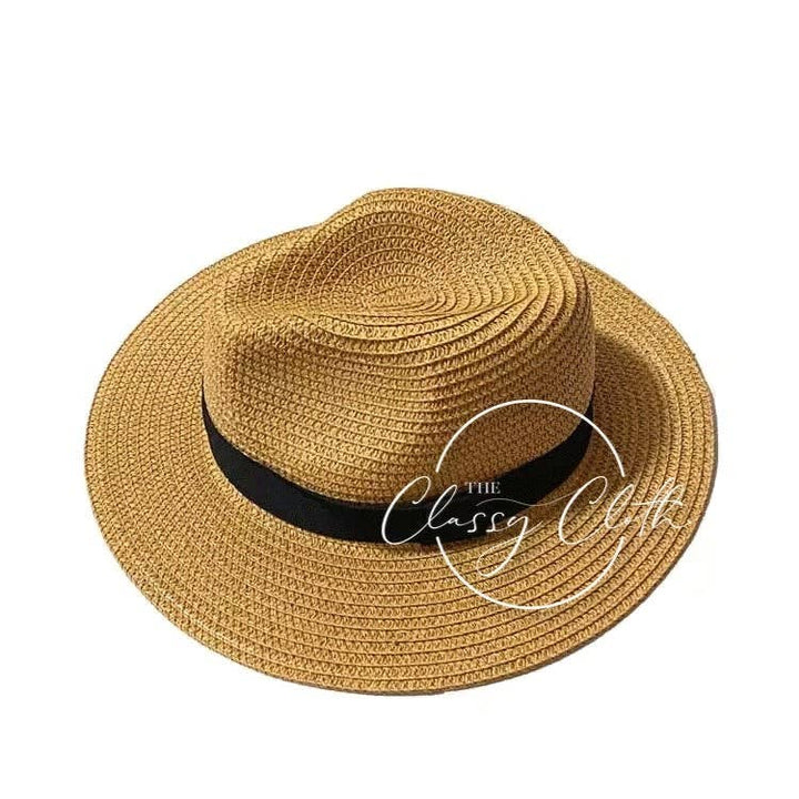 Panama Straw Beach Hat - Natural