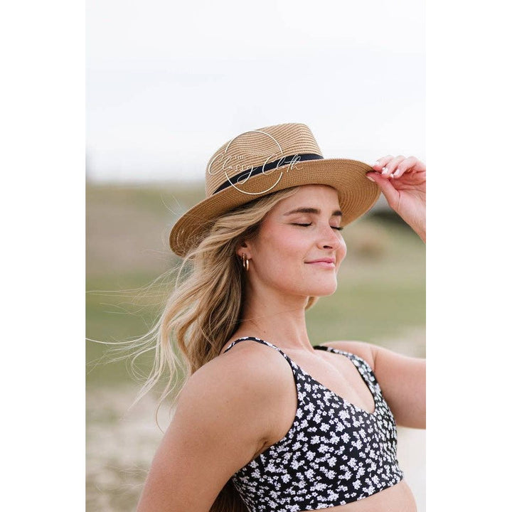 Panama Straw Beach Hat - Natural