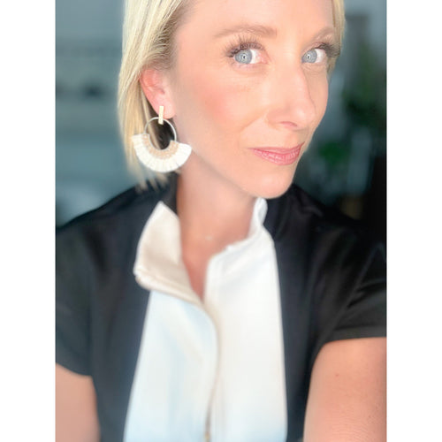 Capri Raffia Hoops