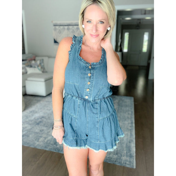 Sawyer Denim Romper