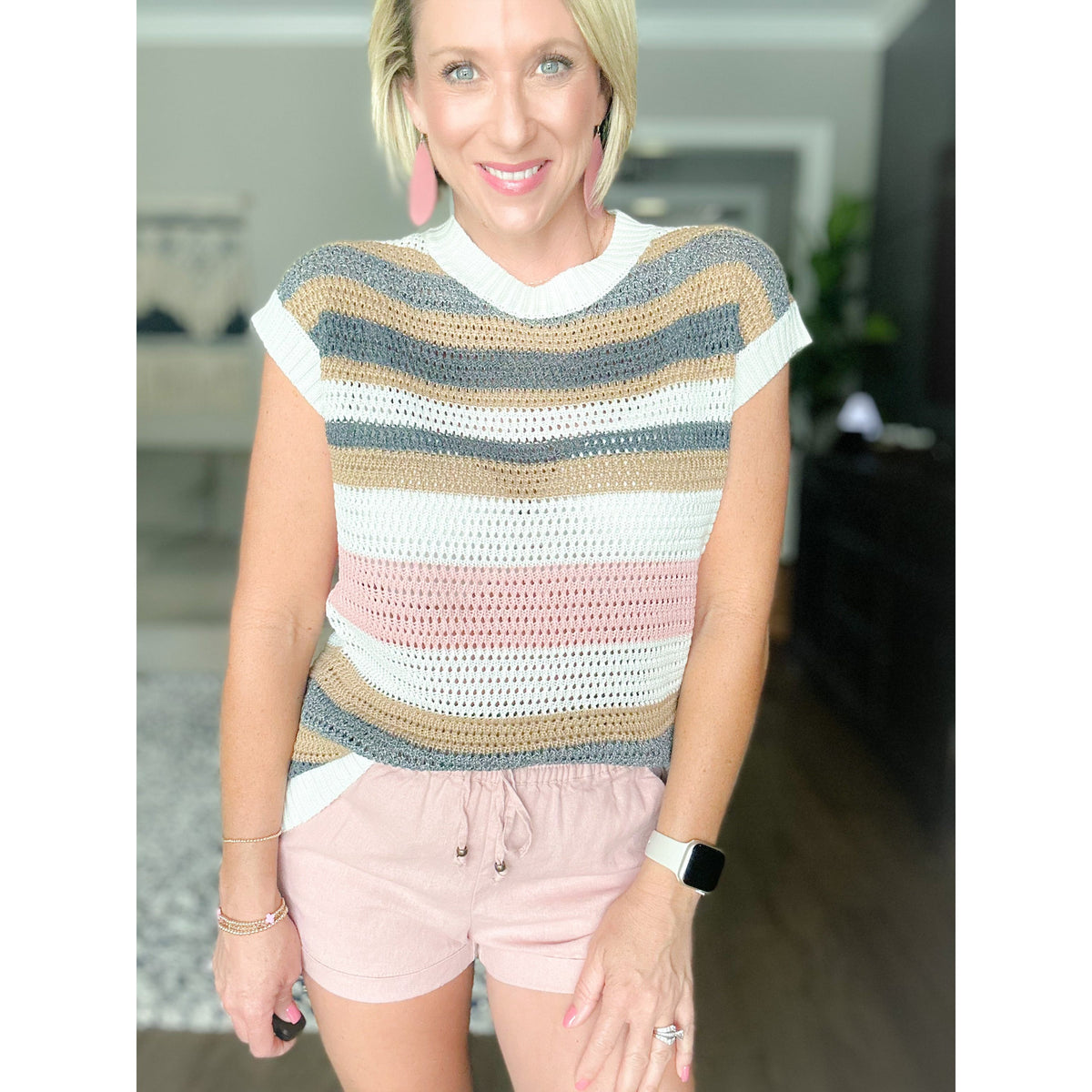 Turner Knit Short Sleeve Sweater