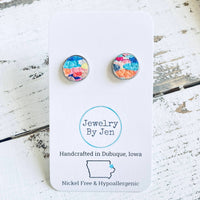 Cork Watercolor Studs