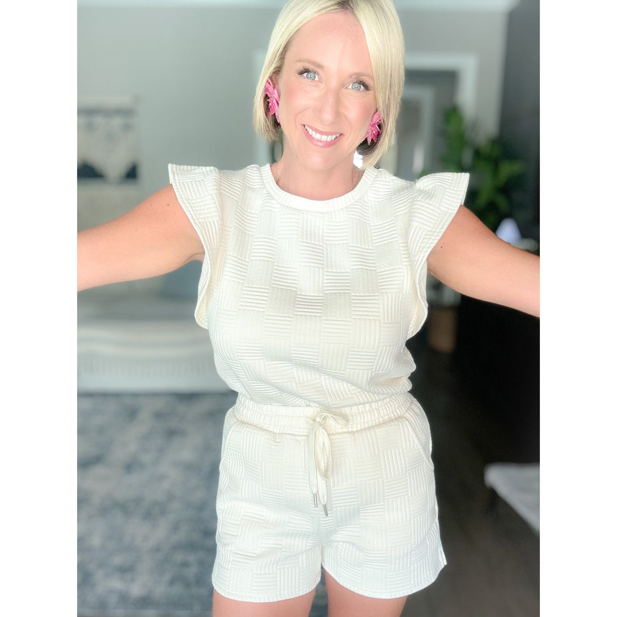 Penelope Ruffle Sleeve Set