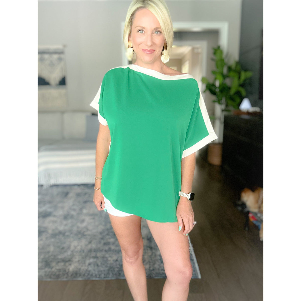 Remi Boat Neck Loose Fit Top