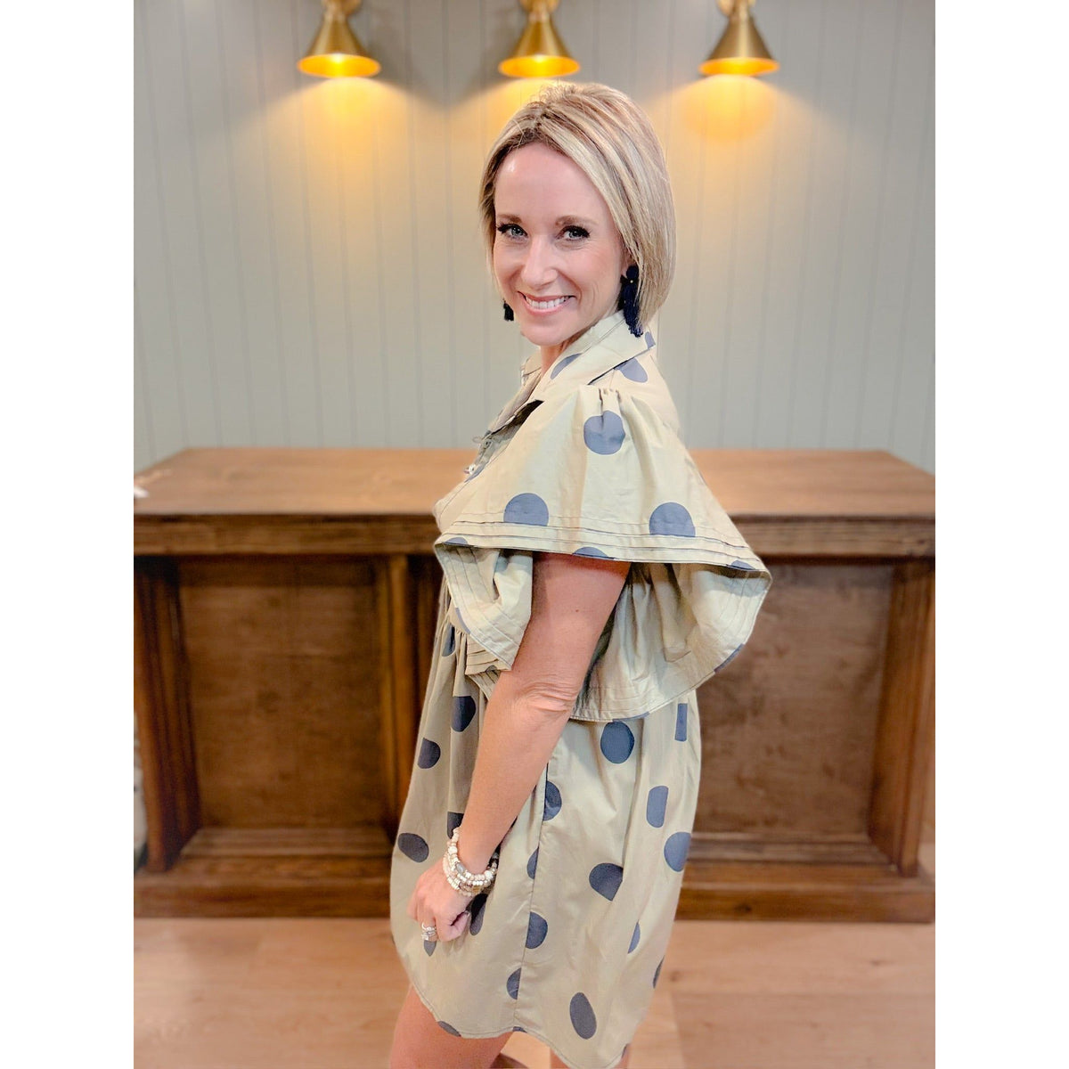 Polka Pop Mini Dress