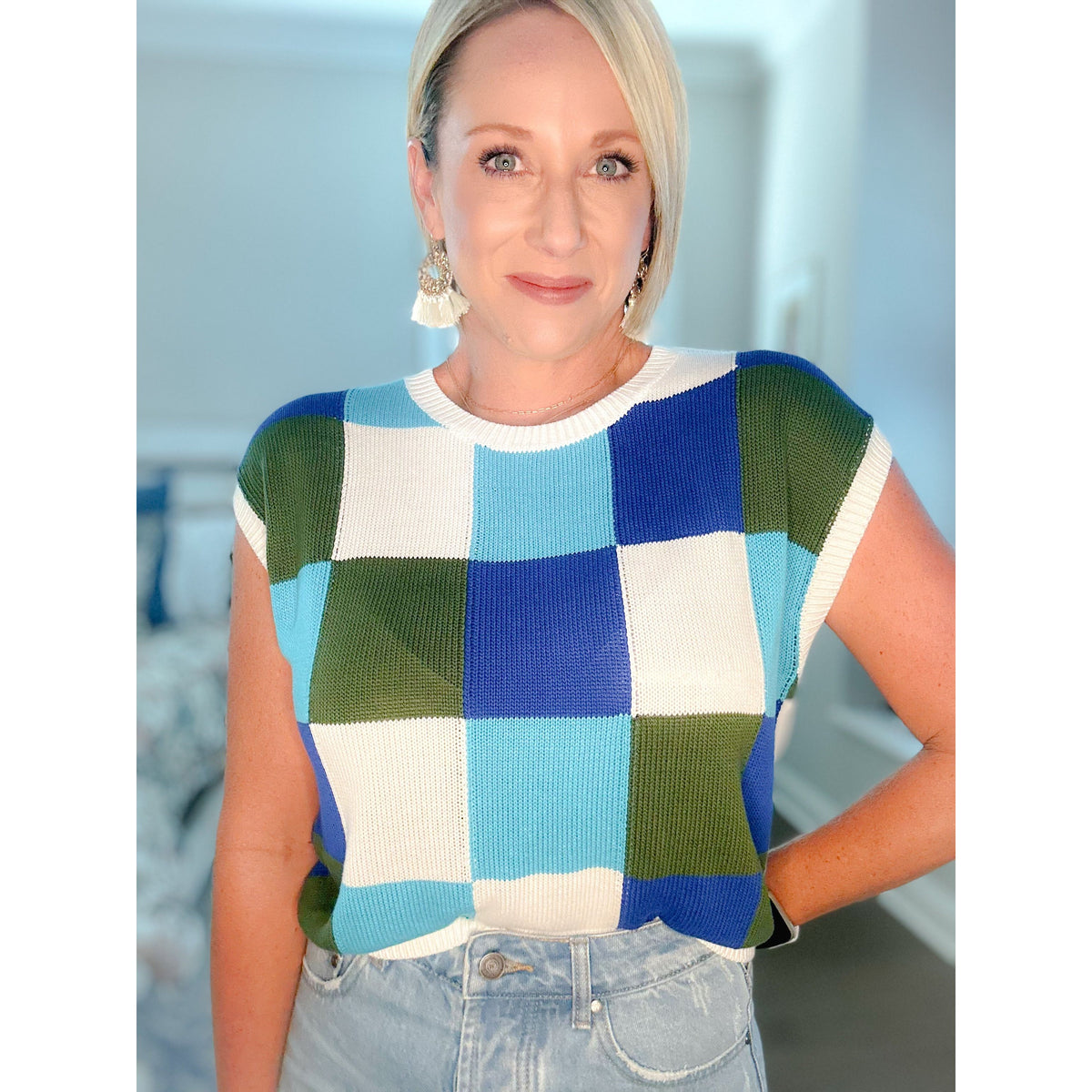 Jolie Cap Sleeve Sweater