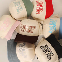 Make Heaven Crowded Embroidered Hat