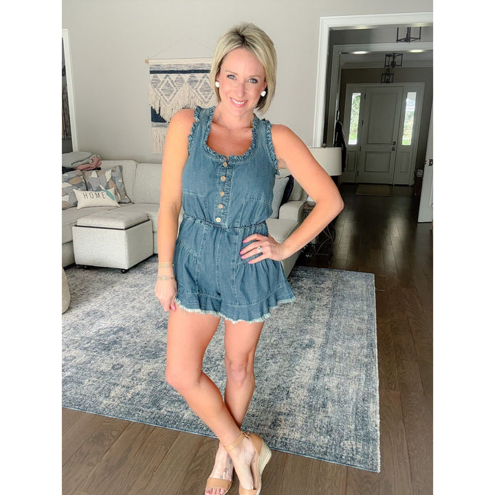 Sawyer Denim Romper