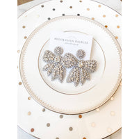 Crystal Bow Statement Earrings