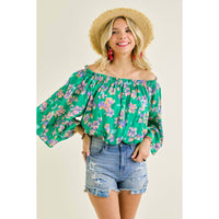 Julia Off Shoulder Bell Sleeve Top