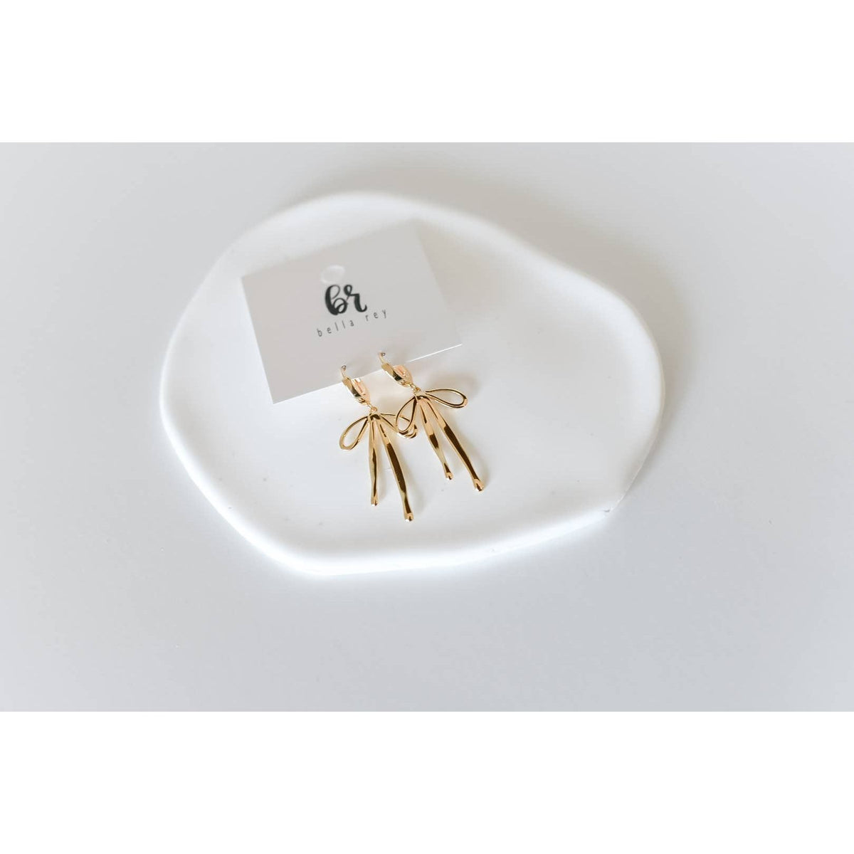 Daisy Bow Hoop Earrings