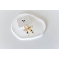 Daisy Bow Hoop Earrings