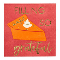 Filling So Grateful Cocktail Napkins