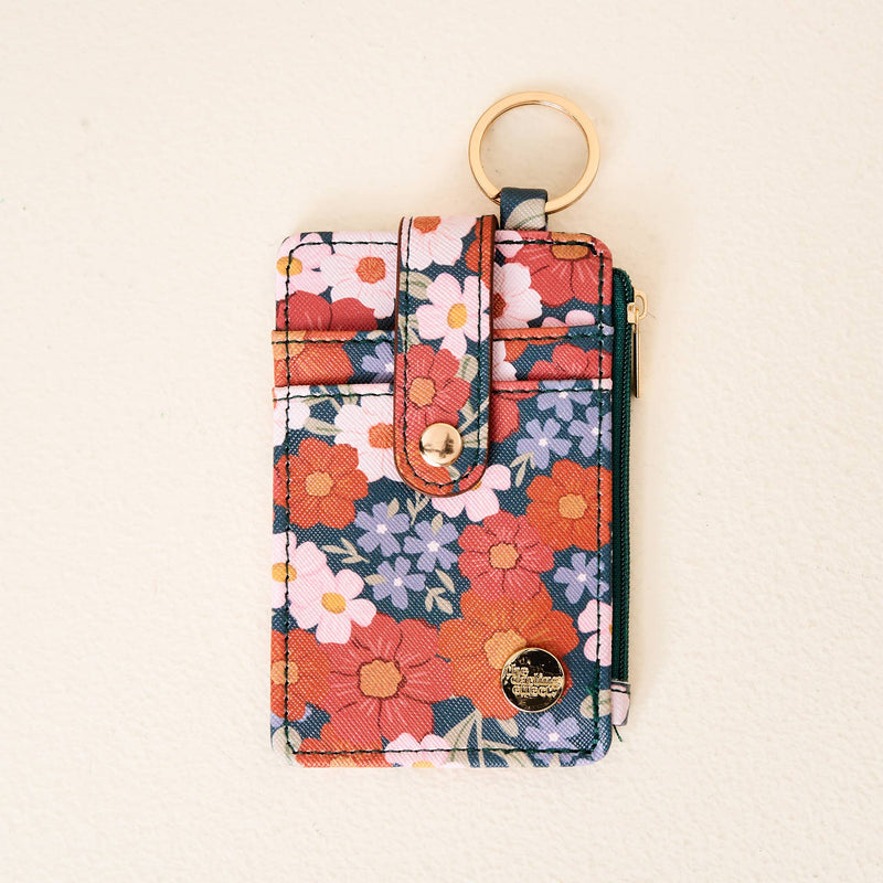 boutique wallet floral keychain