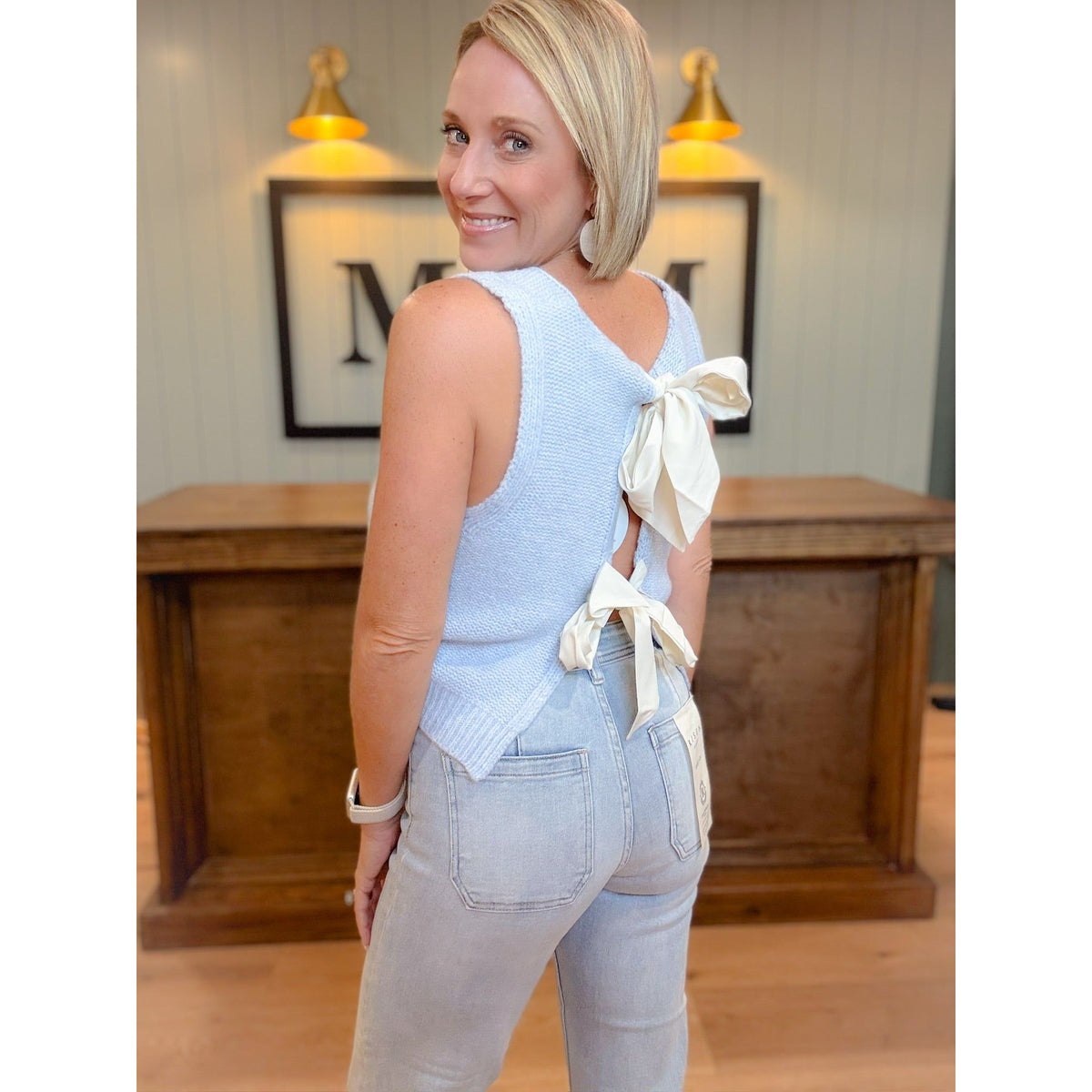 Audrey Tie Back Sweater