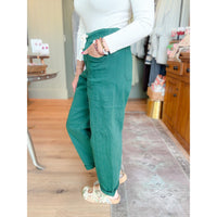 Risen Crop Barrel Pants