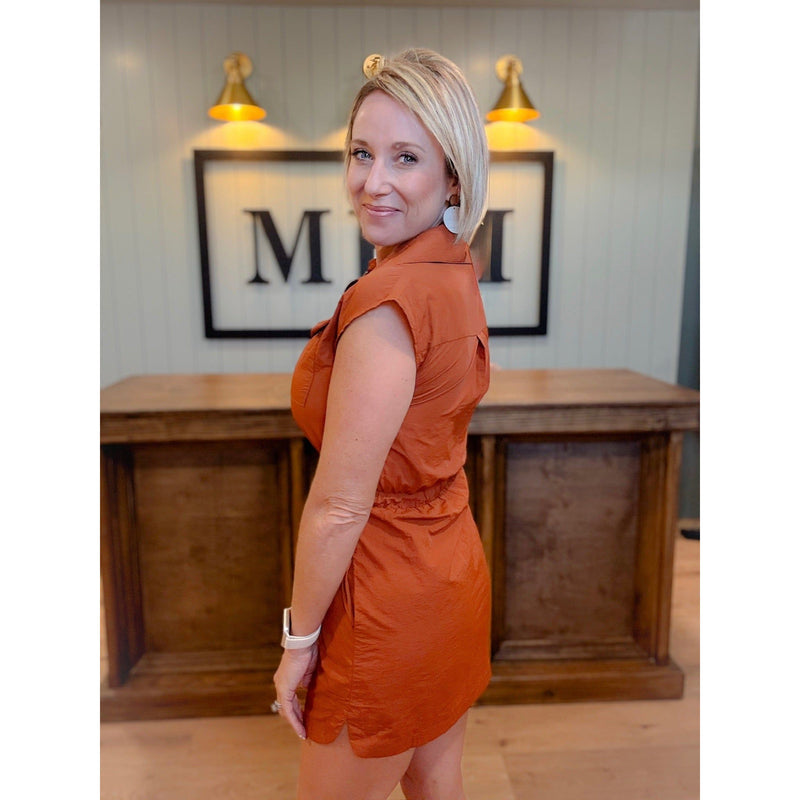 women's boutique mini dress side